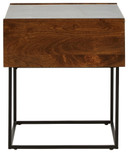 Rusitori - Brown / Beige / White - Rectangular End Table