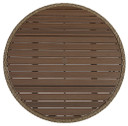 Amaris - Brown / Black - Round Dining Table
