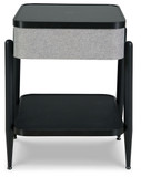 Jorvalee - Gray / Black - Accent Table with Speaker