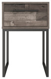 Neilsville - Black / Gray - One Drawer Night Stand