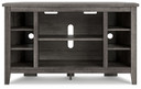 Arlenbry - Gray - Corner TV Stand/Fireplace Opt
