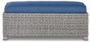 Naples Beach - Light Gray - Bench with Cushion