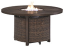 Paradise Trail - Medium Brown - Round Fire Pit Table