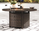 Paradise Trail - Medium Brown - Round Fire Pit Table