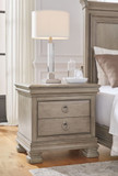 Lexorne - Gray - Three Drawer Night Stand