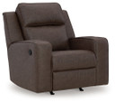 Lavenhorne - Granite - Rocker Recliner - Faux Leather