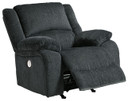 Draycoll - Slate - Power Rocker Recliner - Fabric