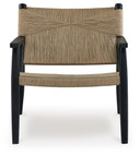 Halfmore - Black / Natural - Accent Chair