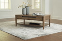 Roanhowe - Brown - Rectangular Cocktail Table