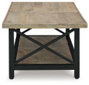 Bristenfort - Brown / Black - Rectangular Cocktail Table