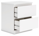 Onita - White - Two Drawer Night Stand