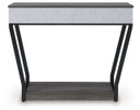 Sethlen - Gray / Black - Console Sofa Table