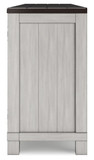 Darborn - Gray / Brown - 88" TV Stand With Electric Infrared Fireplace Insert