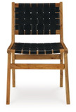 Fortmaine - Brown / Black - Dining Room Side Chair (Set of 2)
