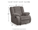 Tulen - Dark Gray - Rocker Recliner