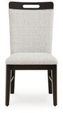 Neymorton - Light Gray / Brown - Dining Upholstered Side Chair (Set of 2)
