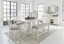 Robbinsdale - Rectangular Counter Height Dining Extension Table Set