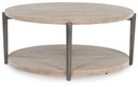 Dyonton - Light Grayish Brown - Round Cocktail Table