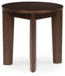 Korestone 2 - Dark Brown - Round End Table