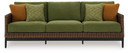 Horizon Hall - Brown / Green - Sofa With Cushion