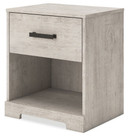 Shawburn - Gray - One Drawer Night Stand