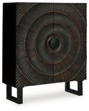 Fosterman - Distressed Black - Accent Cabinet