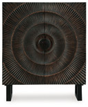 Fosterman - Distressed Black - Accent Cabinet