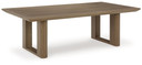 Serene Bay - Dark Brown - Rectangular Cocktail Table