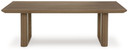 Serene Bay - Dark Brown - Rectangular Cocktail Table