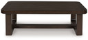 Breckington - Dark Brown - Rectangular Cocktail Table
