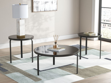 Dorylin - Black - Occasional Table Set (Set of 3)