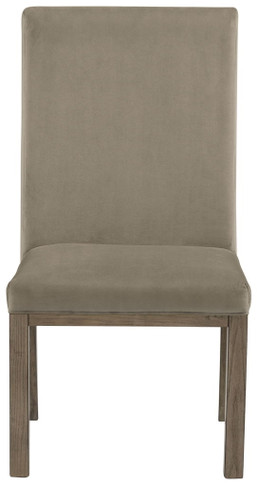 Chrestner - Gray / Brown - Dining UPH Side Chair (Set of 2)