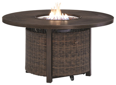 Paradise Trail - Medium Brown - Round Fire Pit Table
