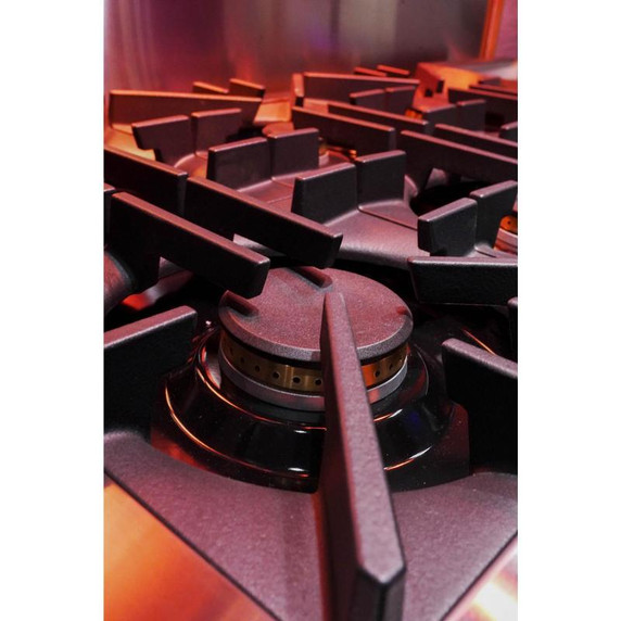 Jennair® 48" RISE™ Dual-Fuel Professional-Style Range with Chrome-Infused Griddle JDRP548HL