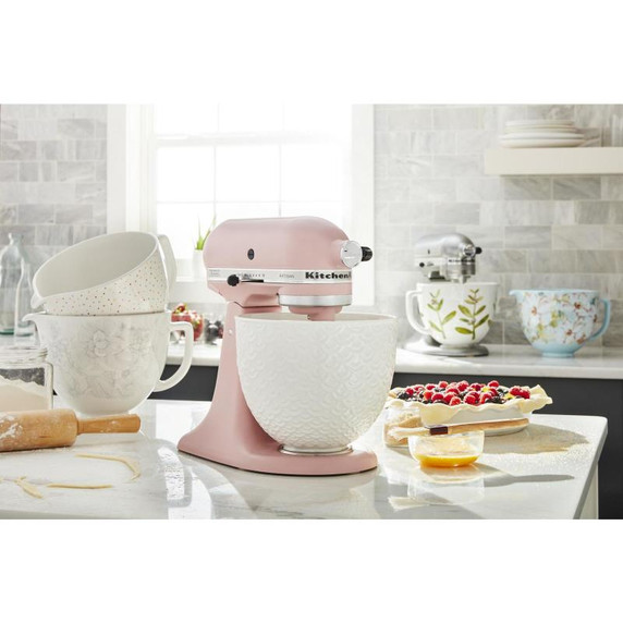 Kitchenaid® 5 Quart White Gardenia Ceramic Bowl KSM2CB5PWG