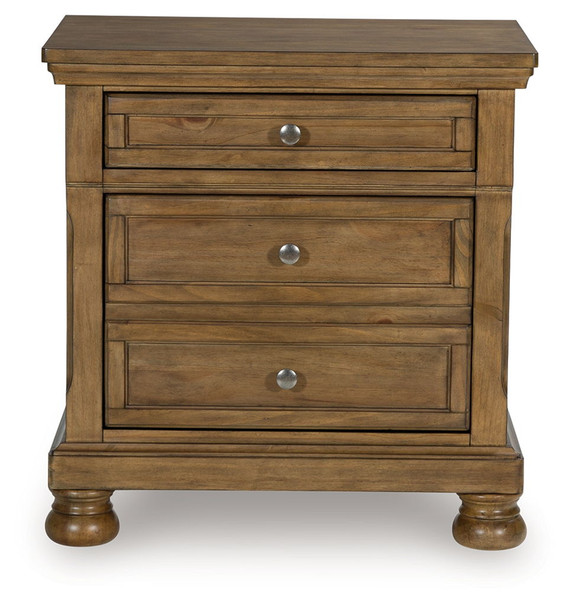 Feddinger - Medium Brown - Two Drawer Night Stand