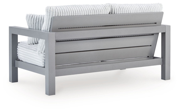 Hurley Park - Gray - Loveseat With Cushion