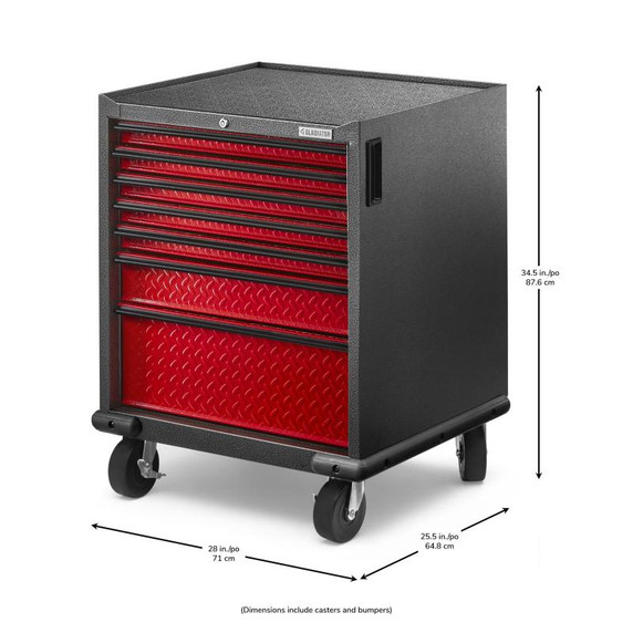 Gladiator® Premier Pre-Assembled 7 Drawer Modular Tool Storage Cabinet GAGD277DKR