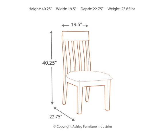 Ralene - Medium Brown - Dining UPH Side Chair (Set of 2)