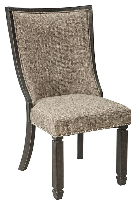 Tyler Creek - Black / Grayish Brown - Dining UPH Side Chair (Set of 2) - Framed Back Tyler Creek - Black / Grayish Brown - Dining UPH Side Chair (Set of 2) - Framed Back