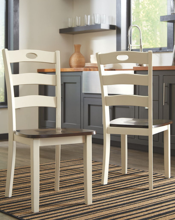 Woodanville - Cream / Brown - Dining Room Side Chair (Set of 2) Woodanville - Cream / Brown - Dining Room Side Chair (Set of 2)