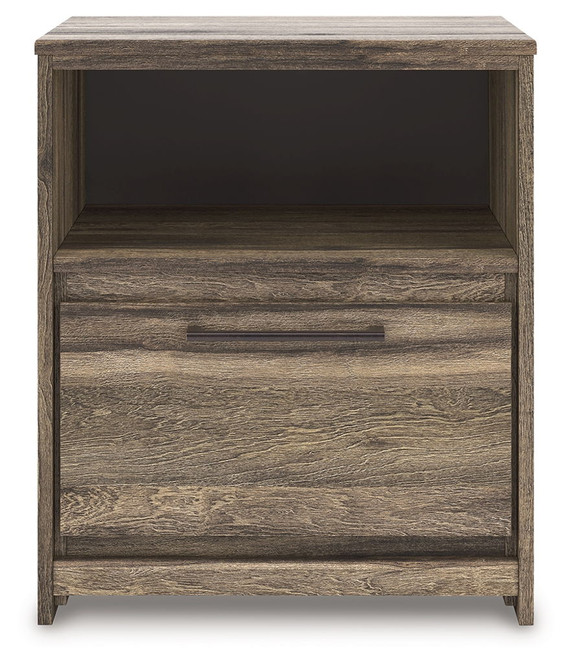 Elbrim - Brown - One Drawer Night Stand