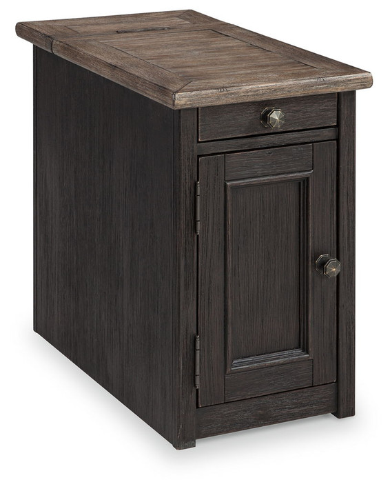 Tyler Creek - Grayish Brown / Black - Chair Side End Table Tyler Creek - Grayish Brown / Black - Chair Side End Table