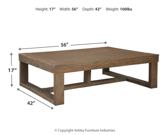 Cariton - Gray - Rectangular Cocktail Table