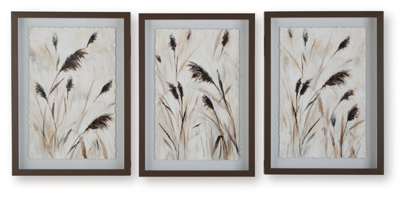 Honslow - Brown / Black / White - Wall Art Set (Set of 3) Honslow - Brown / Black / White - Wall Art Set (Set of 3)