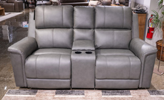 Bleckley - Anchor - Power Reclining Loveseat With Console / Adjustable Headrest Bleckley - Anchor - Power Reclining Loveseat With Console / Adjustable Headrest