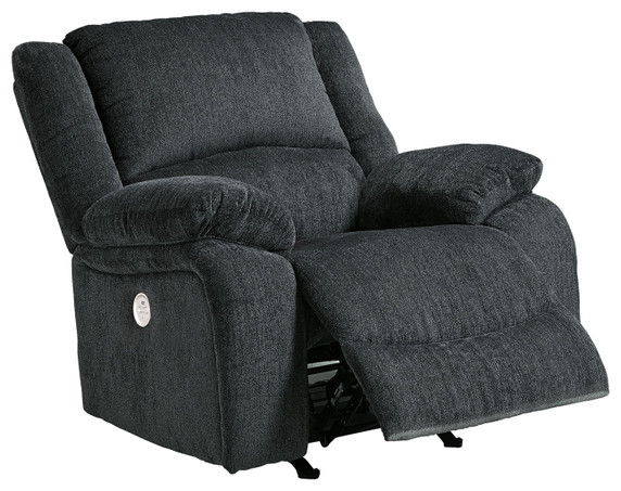 Draycoll - Slate - Power Rocker Recliner - Fabric