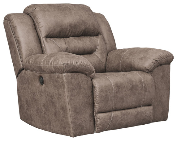 Stoneland - Fossil - Power Rocker Recliner - Faux Leather Stoneland - Fossil - Power Rocker Recliner - Faux Leather