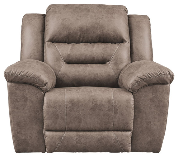 Stoneland - Fossil - Rocker Recliner - Faux Leather