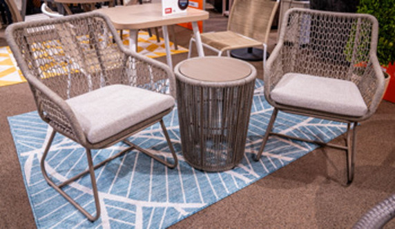 Majors Beach - Beige - Outdoor Table And 2 Chairs (Set of 3) Majors Beach - Beige - Outdoor Table And 2 Chairs (Set of 3)